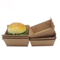 corrugated food paper box for burger, chips, fish , lunch, dinnner